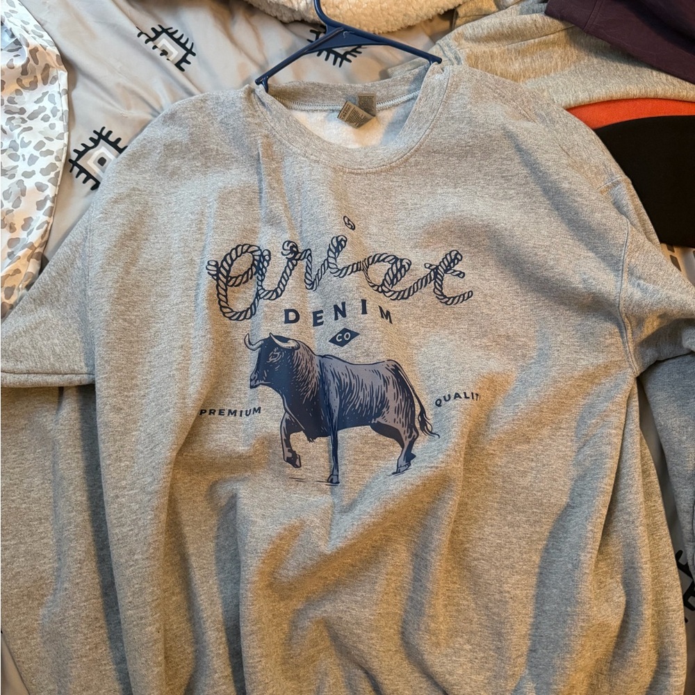 Gildan Heather Gray Sweatshirt